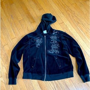 Women's IACTIVE Zip Up Embroidered Hooded Jacket